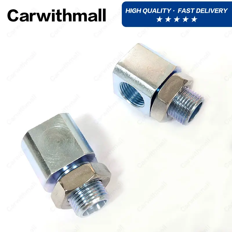 

10pcs M18x1.5 Straight Angle Adapter Oxygen Sensor Connector Extender O2 Bung Extension Spacer with Nut