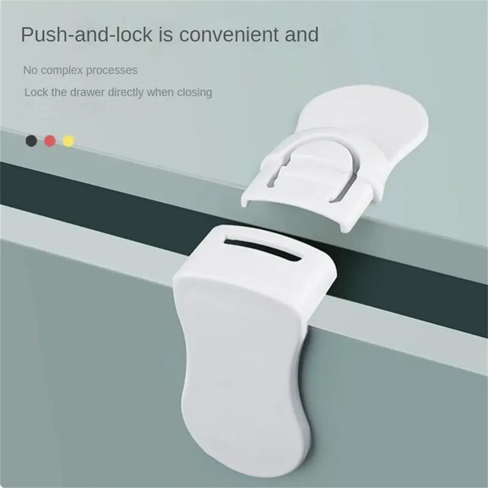 

5Pcs Child Safety Lock Baby Drawer Lock Anti-Pinching Hand Cabinet Lock Security Protection For Children Home Accessories