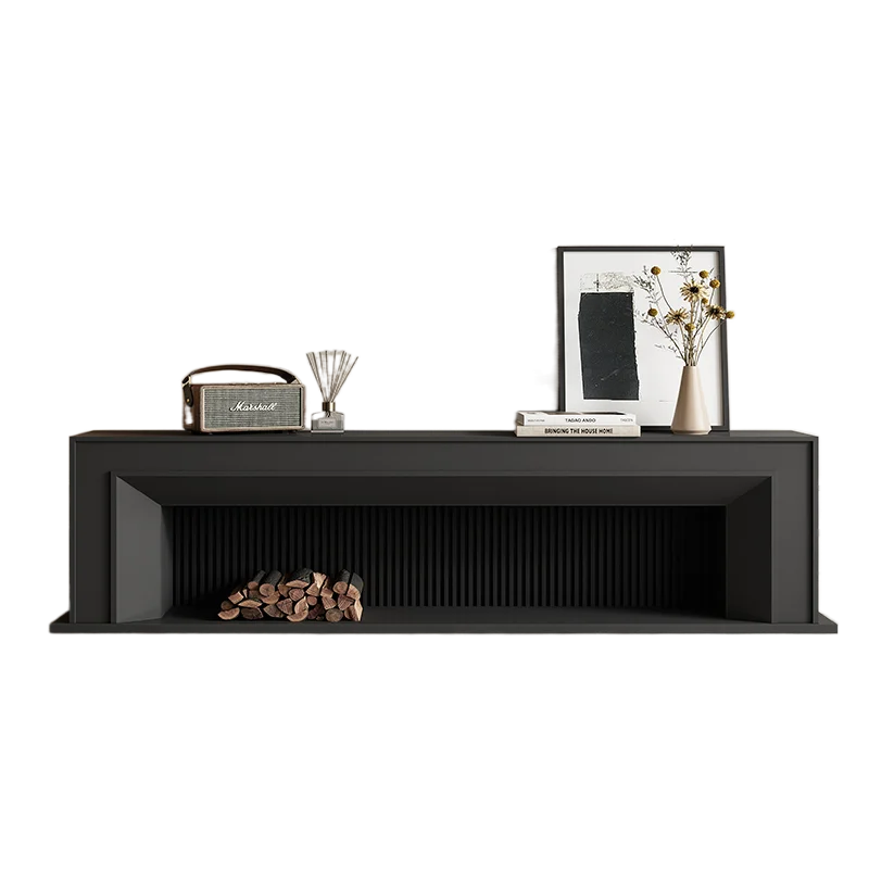 

Кремовый стиль, простой и Роскошный Камин, ТВ-шкаф, крыльцо из массива дерева, платформа для хранения, полная установка