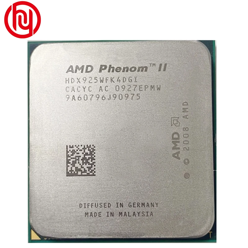 AMD Phenom II X4 925 95W 2.8 GHz Quad-Core CPU Processor HDX925WFK4DGI/HDX925WFK4DGM Socket AM3 latest processor