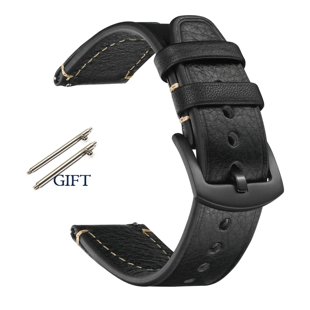 Vintage Genuine Leather Watchband - Unisex Wrist Belt Bracelet