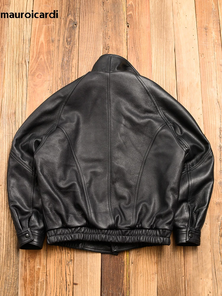 سترة Mauroicardi للربيع والخريف رائعة وسيم سوداء ص...