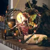 Fairy Angel Colorful Art Flower Suncatcher Stained Window Hanging Heart Shape Acrylic Pendant For Home Garden Yard Decoration 3