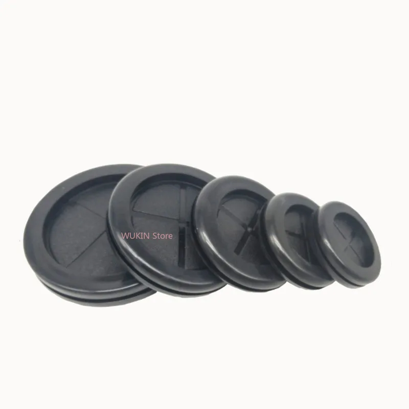 WK 라운드 양면 고무 그로밋 타원형 고무 보호 코일 와이어 케이블 씰 링 가스켓 13mm110mm