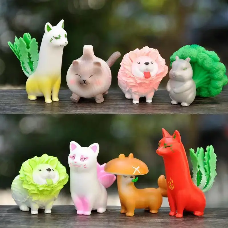 

Vegetable Dog Figure Child Toy Vegetable Elves Model Anime Action Figure Doll Kawaii POP Toy Hobbies Decoration Birthday Gift
