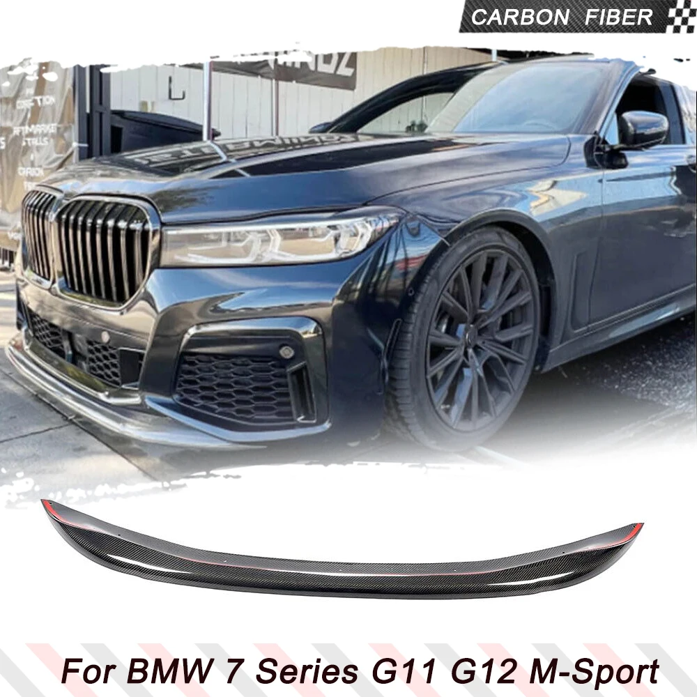 

Car Front Bumper Lip Spoiler Splitters For BMW 7 Series G11 G12 M Sport 2019 2020 Carbon Fiber Front Bumper Guard Chin Lip