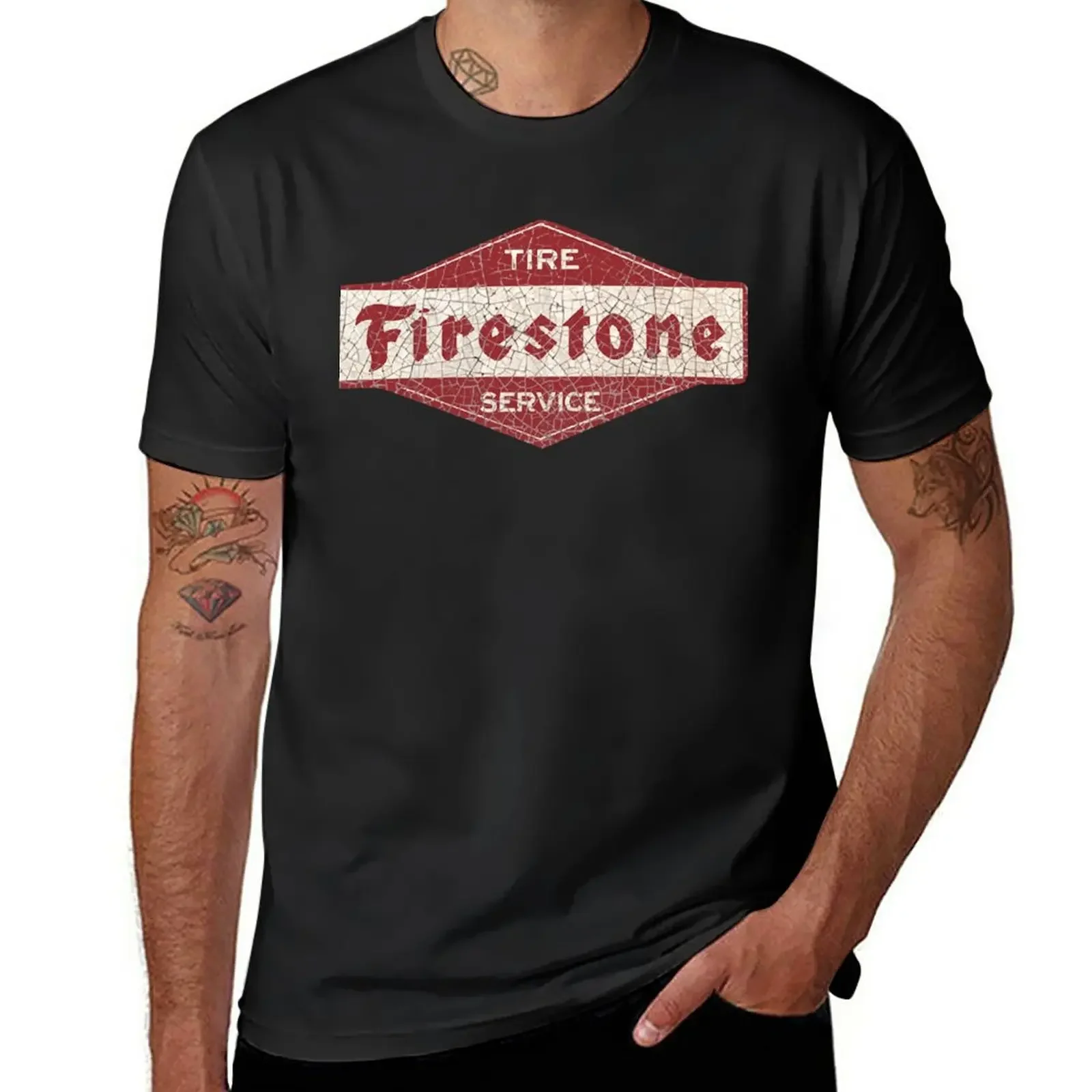 

Firestone шины, футболка, милая одежда, принт животных для мальчиков, черные футболки для мужчин