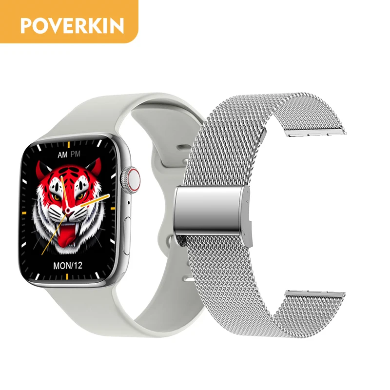 POVERKIN 2022 NEW Smart Watch Men Women Bluetooth Call Smartwatch NFC Door Access Control Fitness Tracker For Apple&Android 