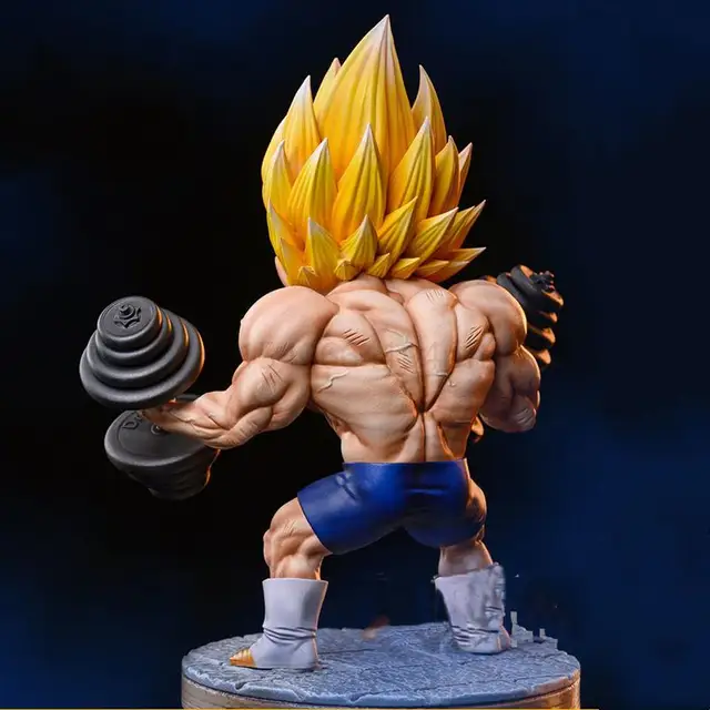 17cm Dragon Ball Z Figure Vegeta Muscle Fitness IV Action Anime Figurine PVC GK Collection Model Toys for Gifts 6