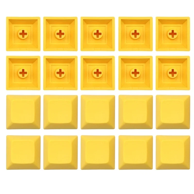 20PCS DSA Keycaps 두꺼운 PBT DSA 1U 높이 Keycap 세트 빈 성격 보충 Keycaps