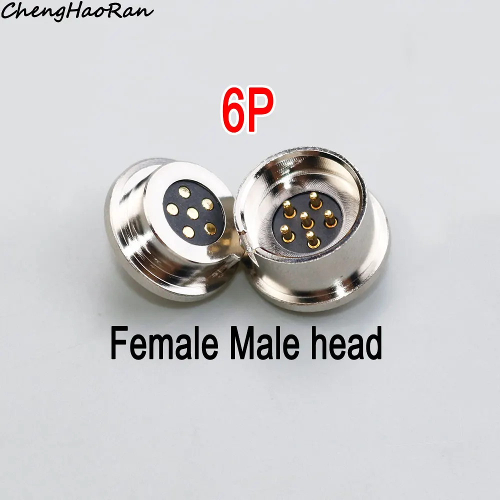 광 전원 충전 포고 핀 마그네틱 커넥터, 1 쌍 용수철 슬롯, 1 2 3 4 5 라운드 8mm 10mm 암수 2A 10A