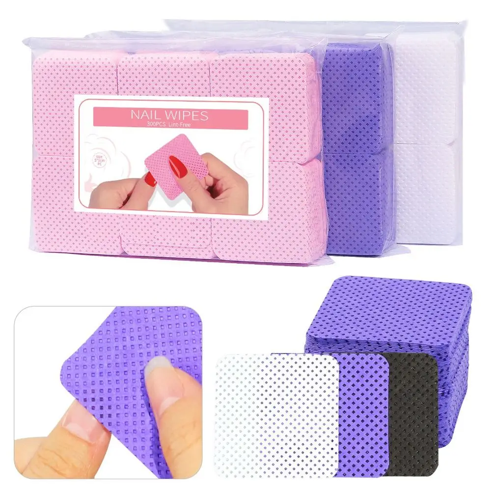 

Nail Cotton Polish Remover Wipes Lint-Free Nail Polish Remover Wipes Cleaning Pads UV Gel Polish Soak off Remover Manicure Tool