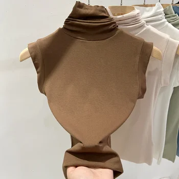 تي شيرت نسائي صيفي مثير بياقة مدورة بدون أكمام تي شيرت علوي سادة بقصة ضيقة تي شيرت كاجوال تي شيرت نسائي أساسيات ملابس الشارع الشهير