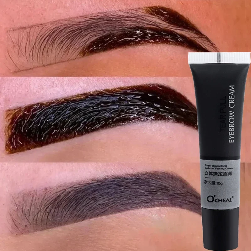 

Peel Off Eyebrow Cream Semi-Permanent Eyebrow Makeup Tattoo Tint Long Lasting Waterproof Dye Eyebrow Gel Brow Enhancers Cosmetic