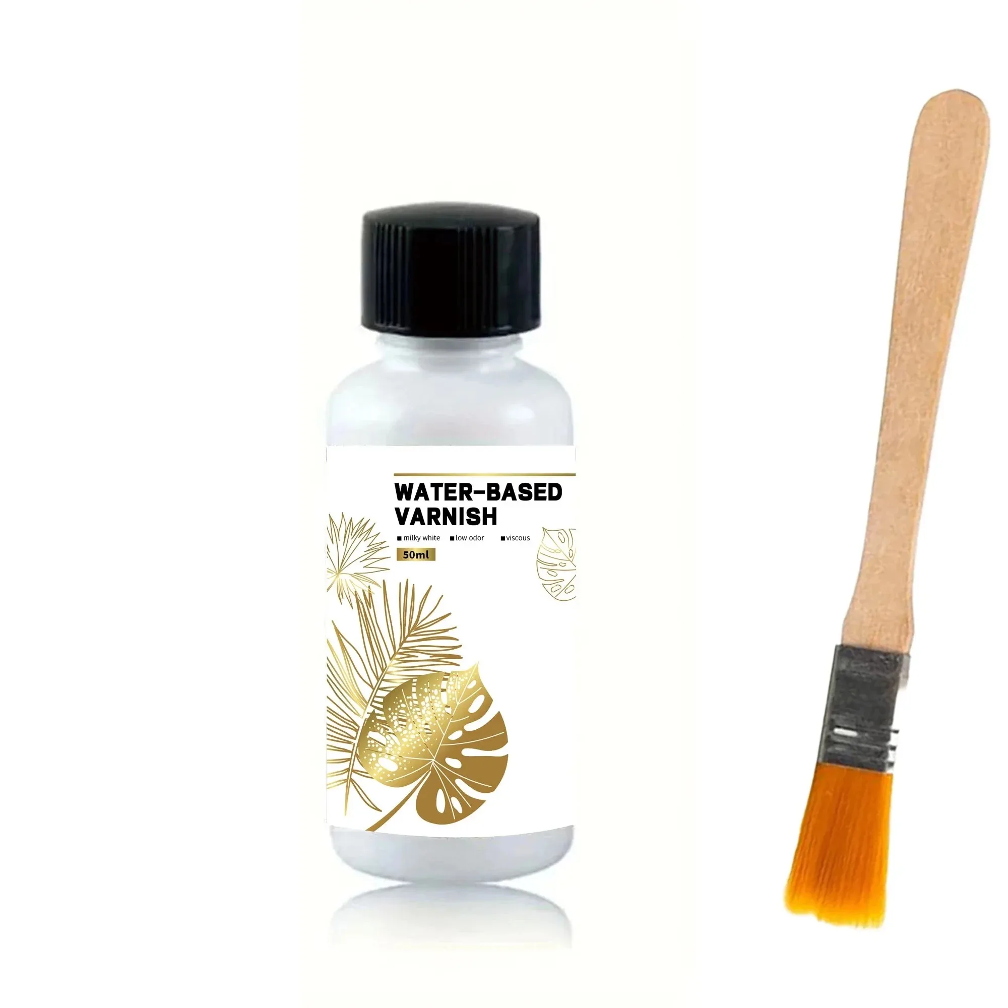 Golden Foil Adhesive Kit - Premium Water-Based Metallic Glue with Brush