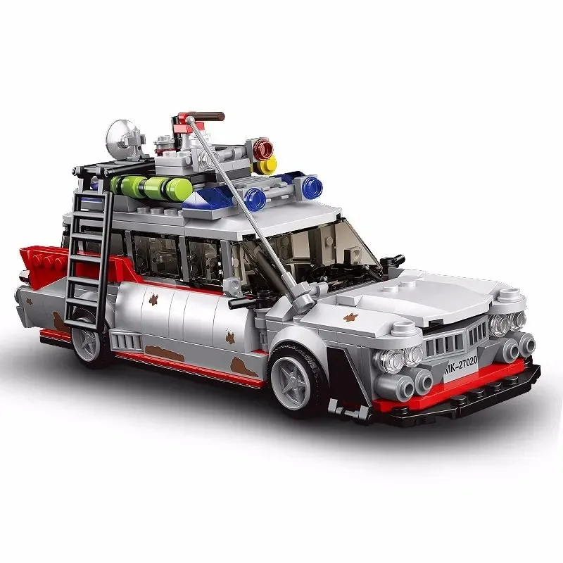 Hot Classic Movie Ghostbusters Ecto-1 Ghost Hunter Bus Bricks Creative Car Model Building Blocks Giocattoli Per Veicoli Per Bambini Moc Gift