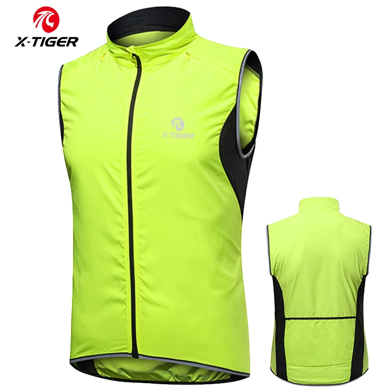 X TIGER antivento gilet ciclismo antipioggia senza maniche riflettente  giubbotto di sicurezza MTB giacca da bici Sport all'aria aperta giacca da  pioggia ad asciugatura rapida|Cycling Jackets| - AliExpress