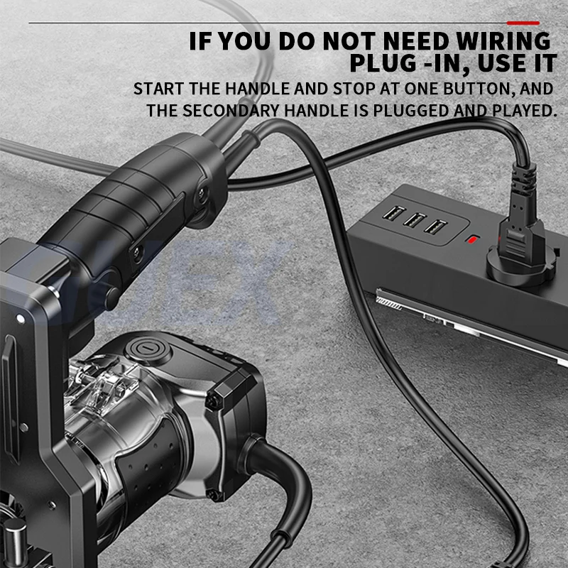 Edge Trimming Machine Portable Mortising Jig Handheld Slotting Bracket Invisible Fasteners 2 in 1 Woodworking Slotting Locator