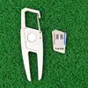 Golf Divot Tool Golf Putting Green Fork Zinc Alloy Golf Divot Repair Tool Pitch Groove Cleaner Golf Pitchforks Golf Accessories 3