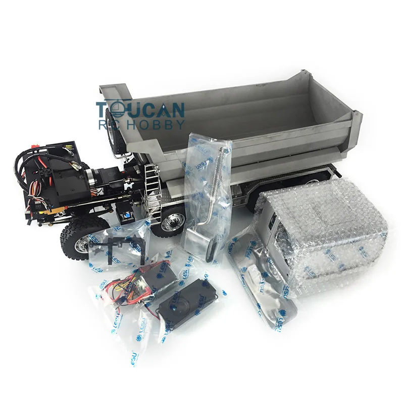 Lesu 1/14 8*8 Remote Control Hydraulic Dumper Truck Radio Esc For RC Diy Tamiyaya Man Tipper Model Thzh0199-Smt2 6