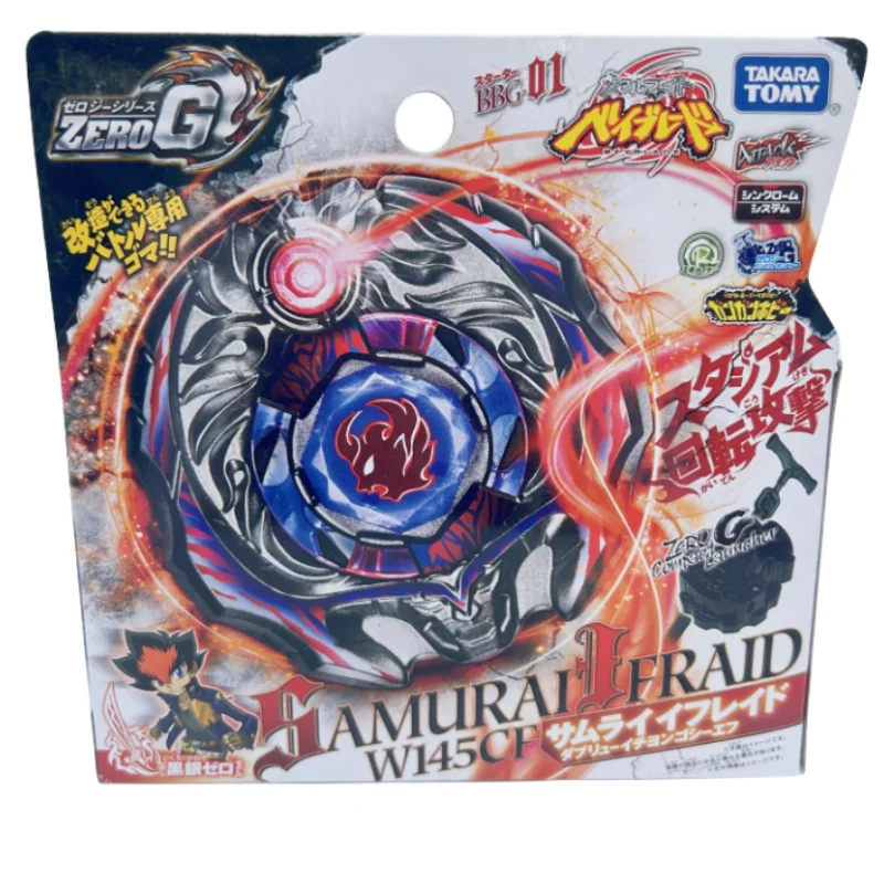 

Takara Tomy Beyblade Metal Battle Fusion Top BBG01 ZERO G SAMURAI DFRAID W145CF with CONPACT LAUNCHER