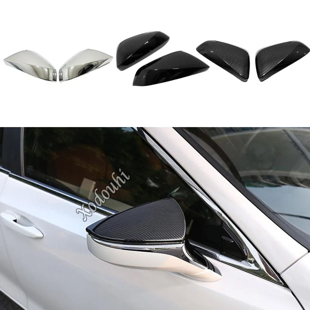 

ABS Chrome Side Mirror Cover For Lexus RX 200t 300 450h 2016 2017 2018 2019 2020 2021 Rearview Mirror Caps Trim Car Eyebrow 2PCs