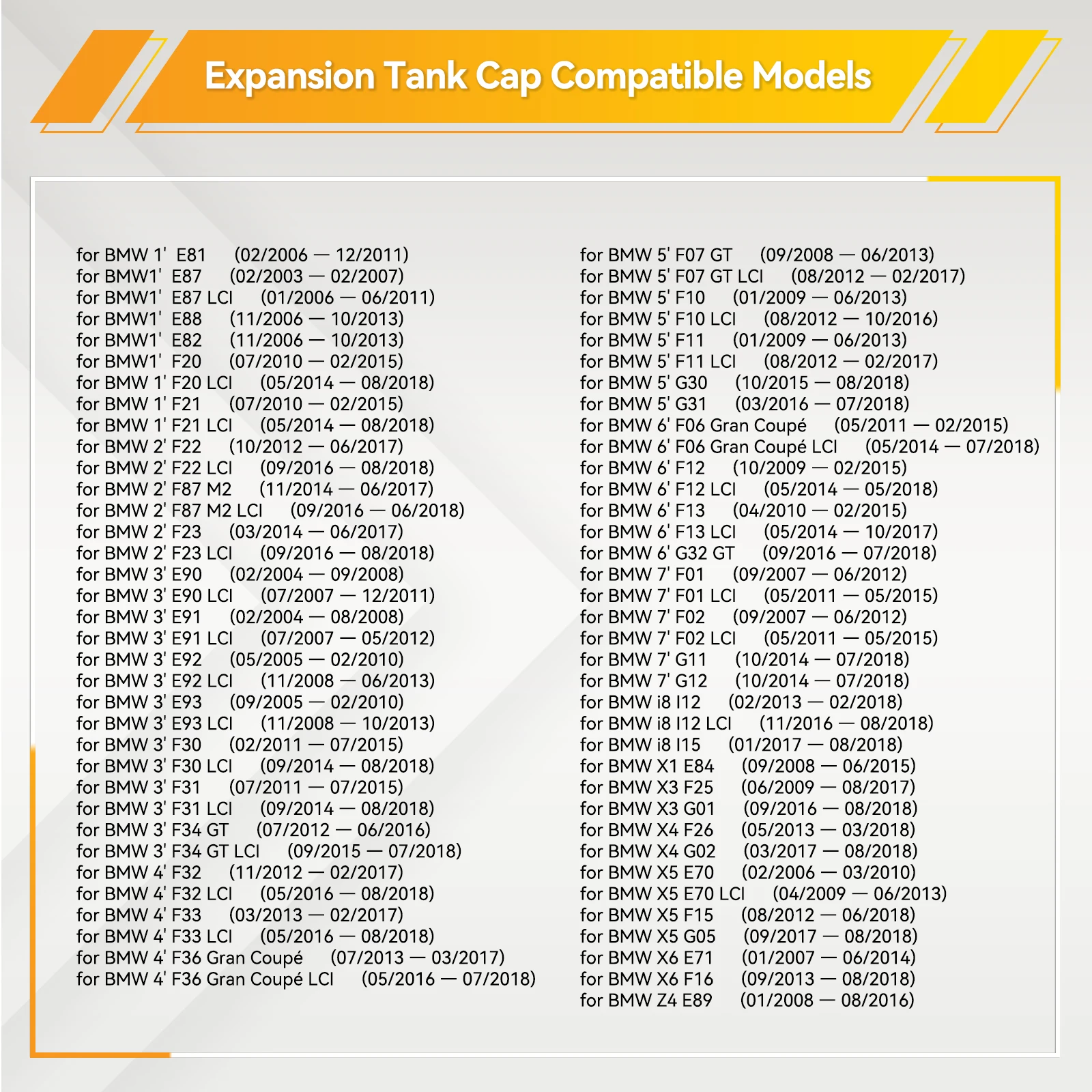 Bouchon De Réservoir D'expansion De Radiateur Pour BMW E82 E84 E90