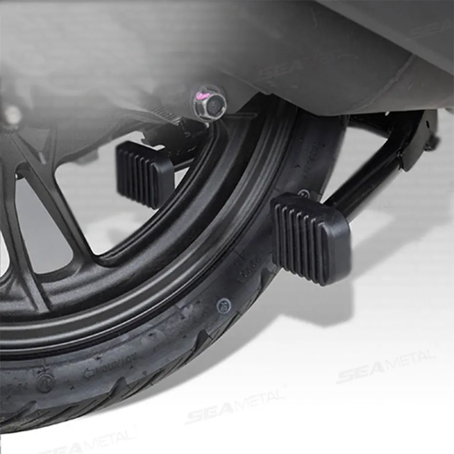 SEAMETAL Motorrad Fußstütze Pad Weiche Gummi Pad Für Roller Grundplatte Anti-rutsch Pads Motorrad Basis Halterung Verlängerung Fuß – Detail 3