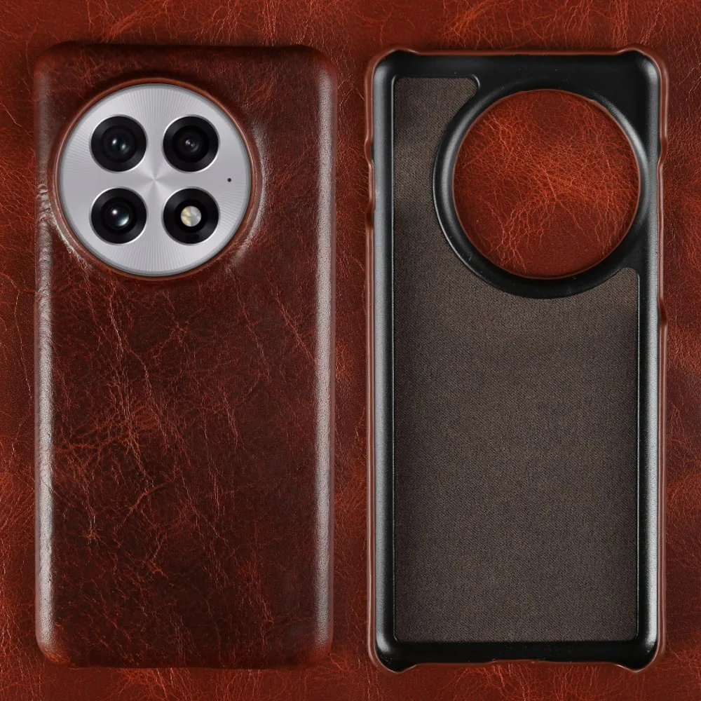 Luxury Smooth Genuine Leather Handmade Phone Case Cover