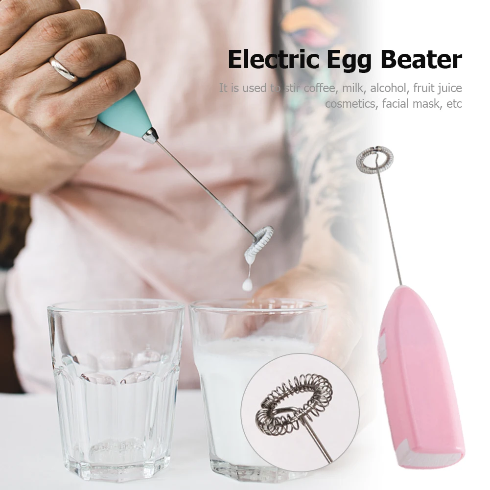 Description Picture 4 of itemMini Coffee Foamer Stainless Steel Electric Stirrer Egg Beater Handheld Milk Frother Blender Portable Fast for Home Cooking Tool