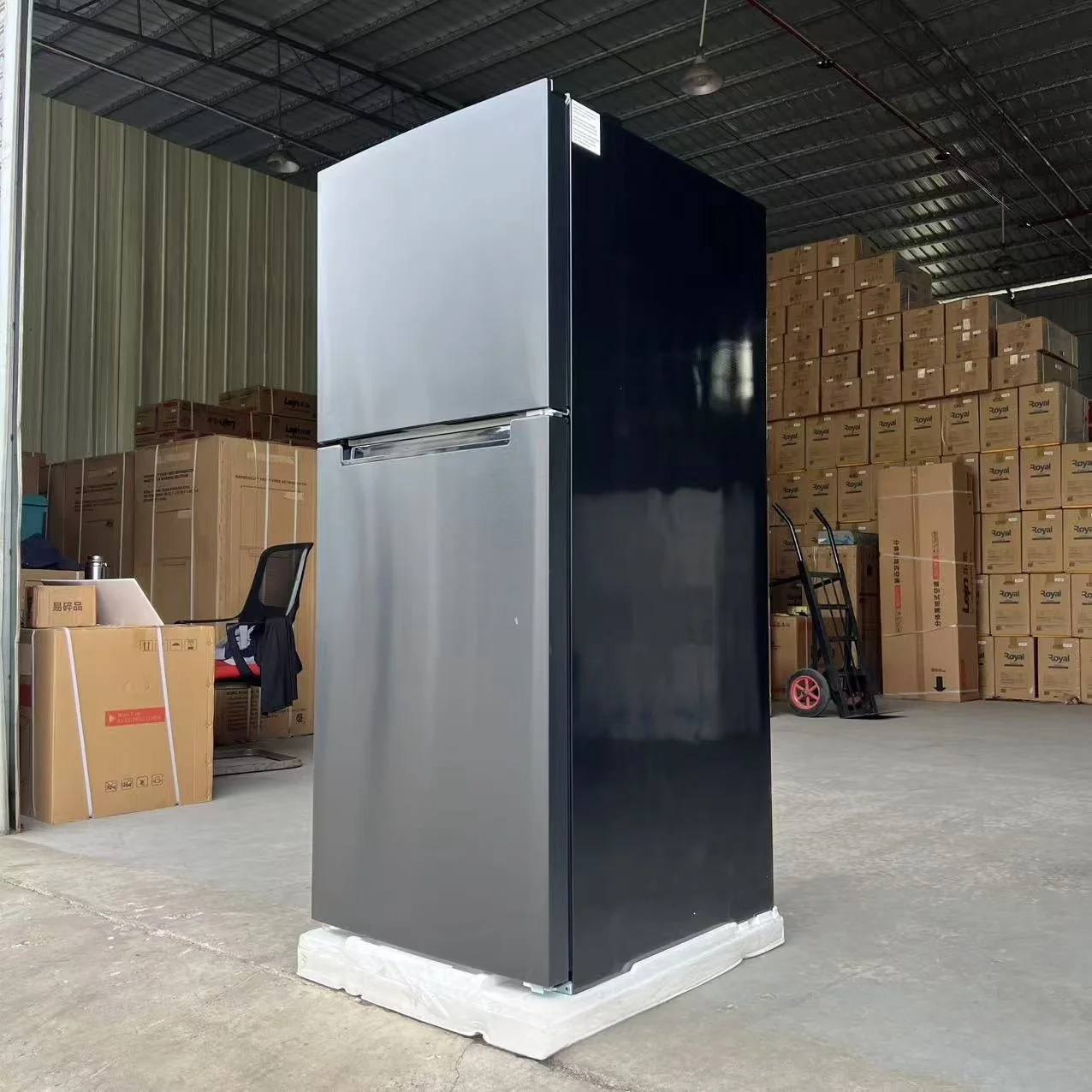 Hot Selling Large Capacity 332L Commercial Double Door Refrigerator Freezer Electric Household Use High Capacity