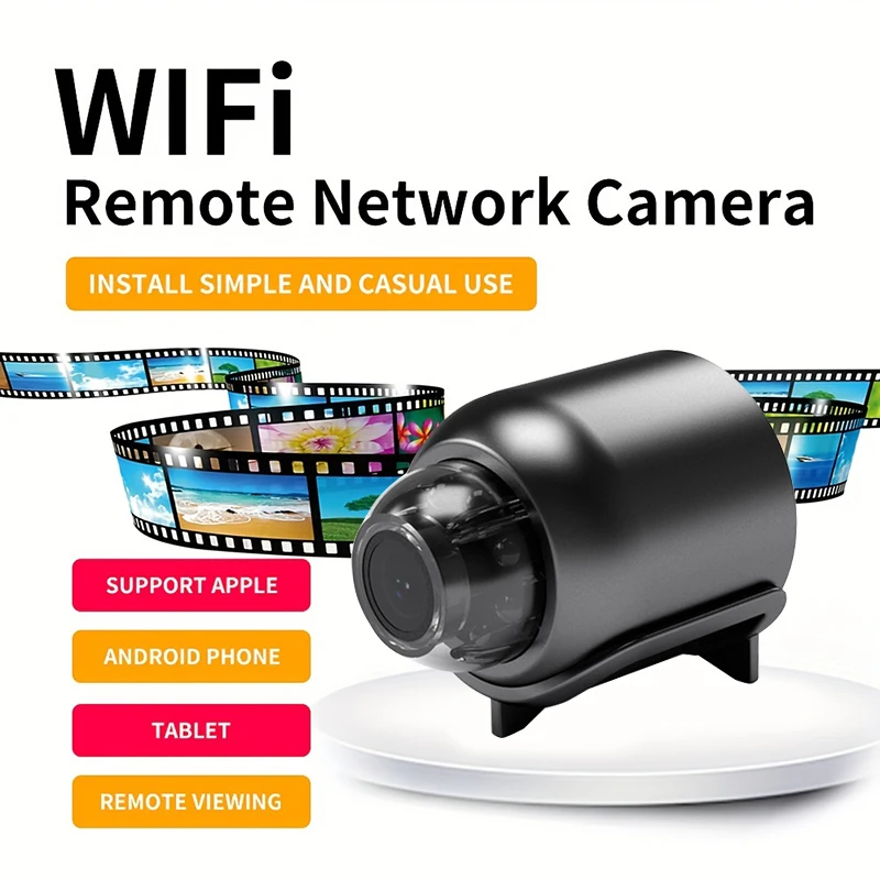 Camera Espion, Mini Caméra WiFi 1080 HD Nanny Cam de Surveillance Spy