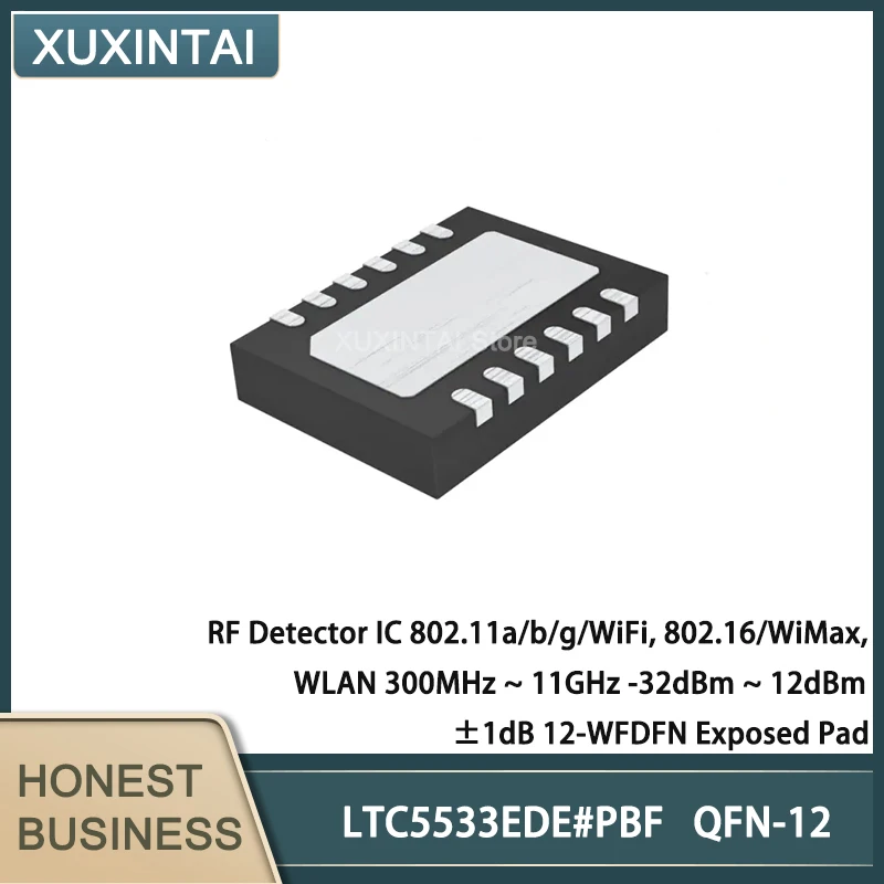 

5 шт./Лот Новый оригинальный LTC5533EDE # PBF LTC5533EDE Радиочастотный детектор IC 802.11a/b/g/WiFi, 802,16/WiMax, WLAN 300 МГц ~ 11 ггц DFN-12