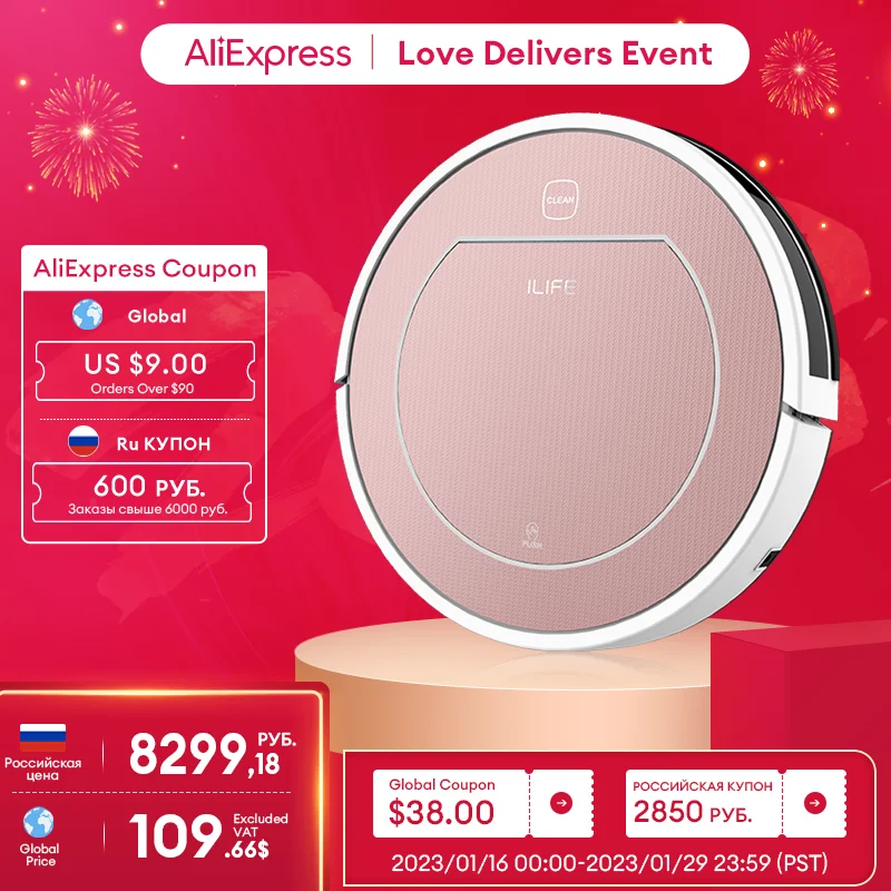 Ilife V7s Plus Robot Vacuum Cleaner Sweep And Wet Mopping Floors&carpet