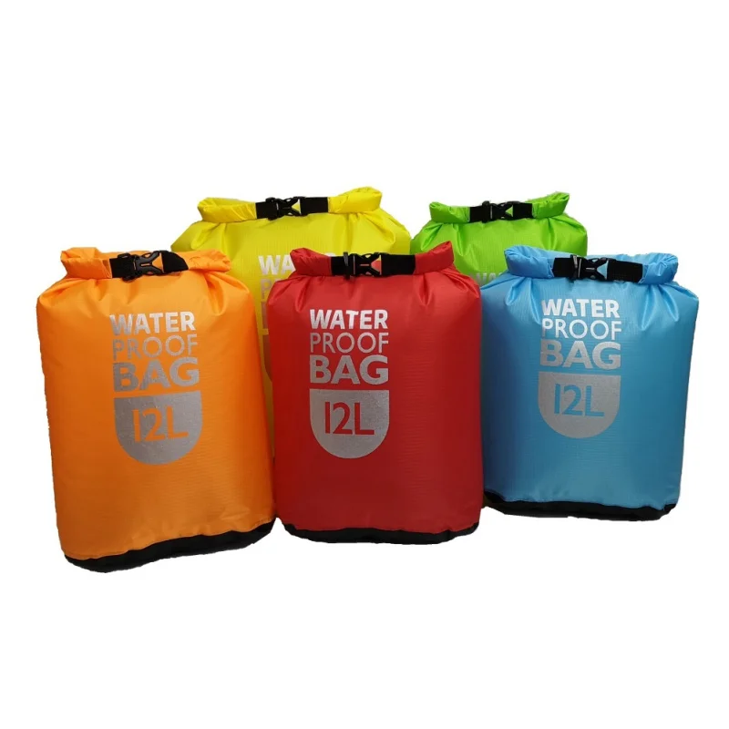 Outdoor 6l12l 24l Waterdichte Dry Bag Pack Zak Zwemmen Rafting Kajak River Trekking Drijvende Zeilen Kano