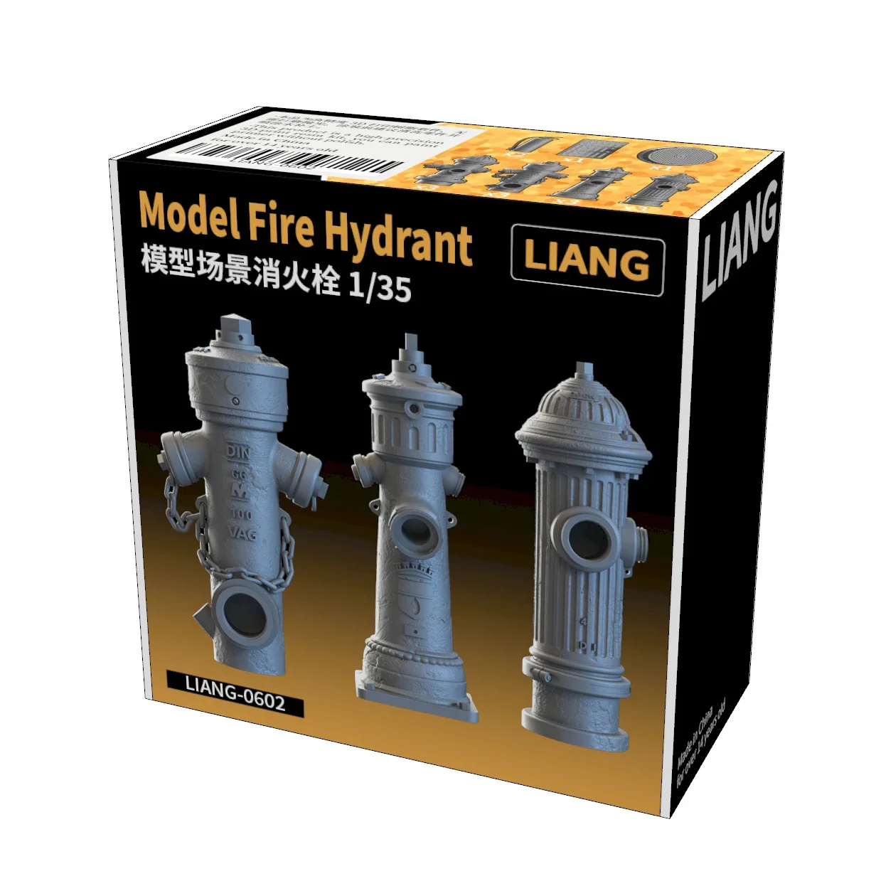 Model Scene Accessories Fire Hydrant 1/35 Scale LIANG-0602