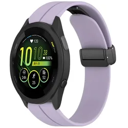 Silicone Strap with Magnetic Buckle - Garmin Vivoactive 5 (Lavender purple)