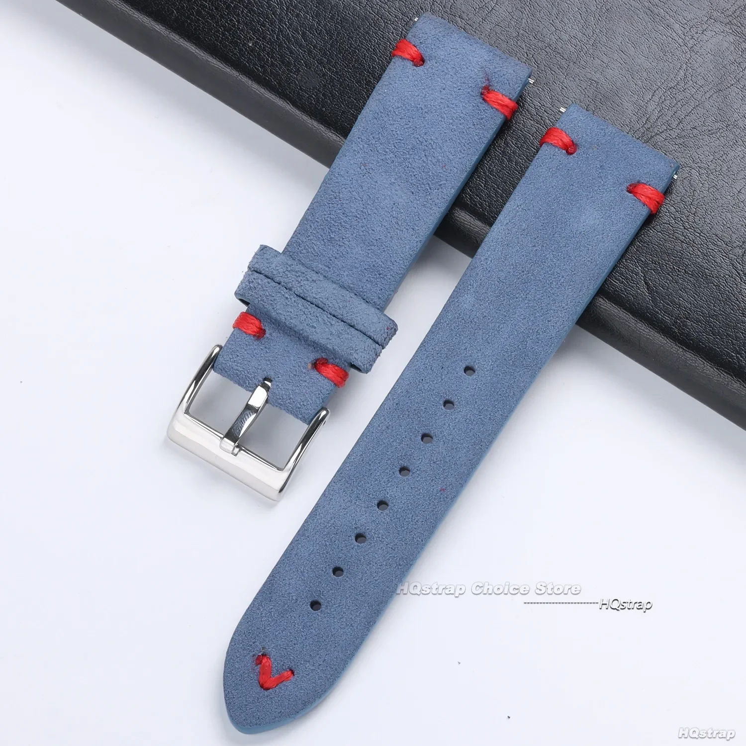 Vintage Suede Leather Quick Release Watch Strap - Sport Bracelet Replacement