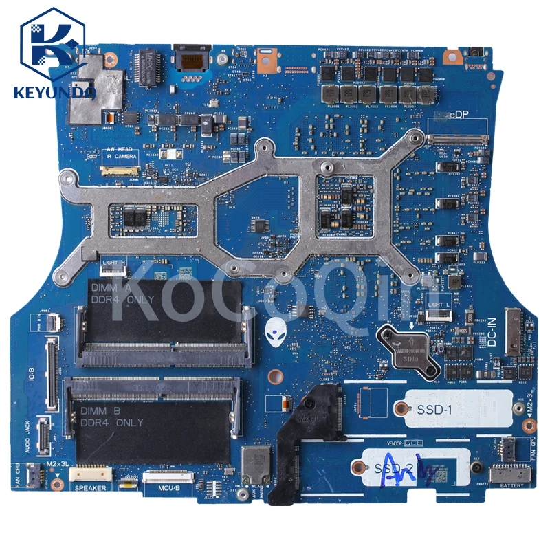 LA-K472P For Dell Alienware X17 R1 Notebook Mainboard QWCB i7