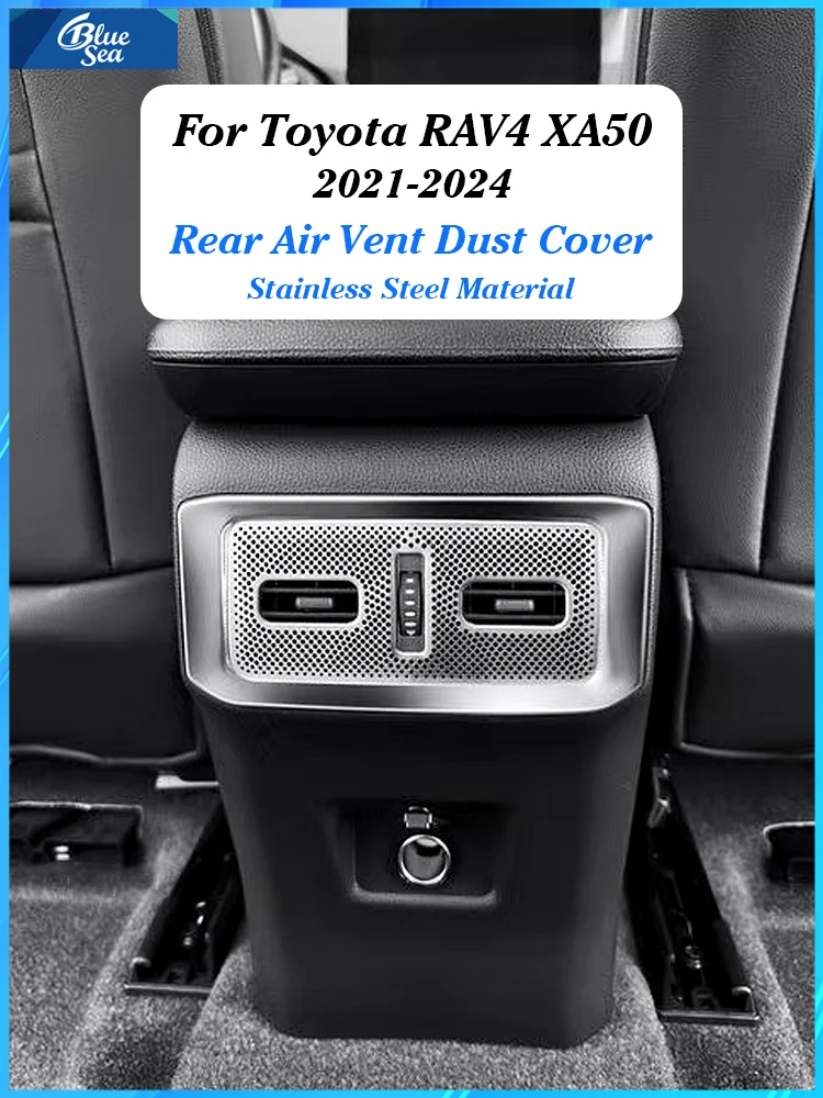 For Toyota RAV4 XA50 2021 - 2024 Dust Cover for Rear Air Conditioning Vents and Interior Protective Components Accessories