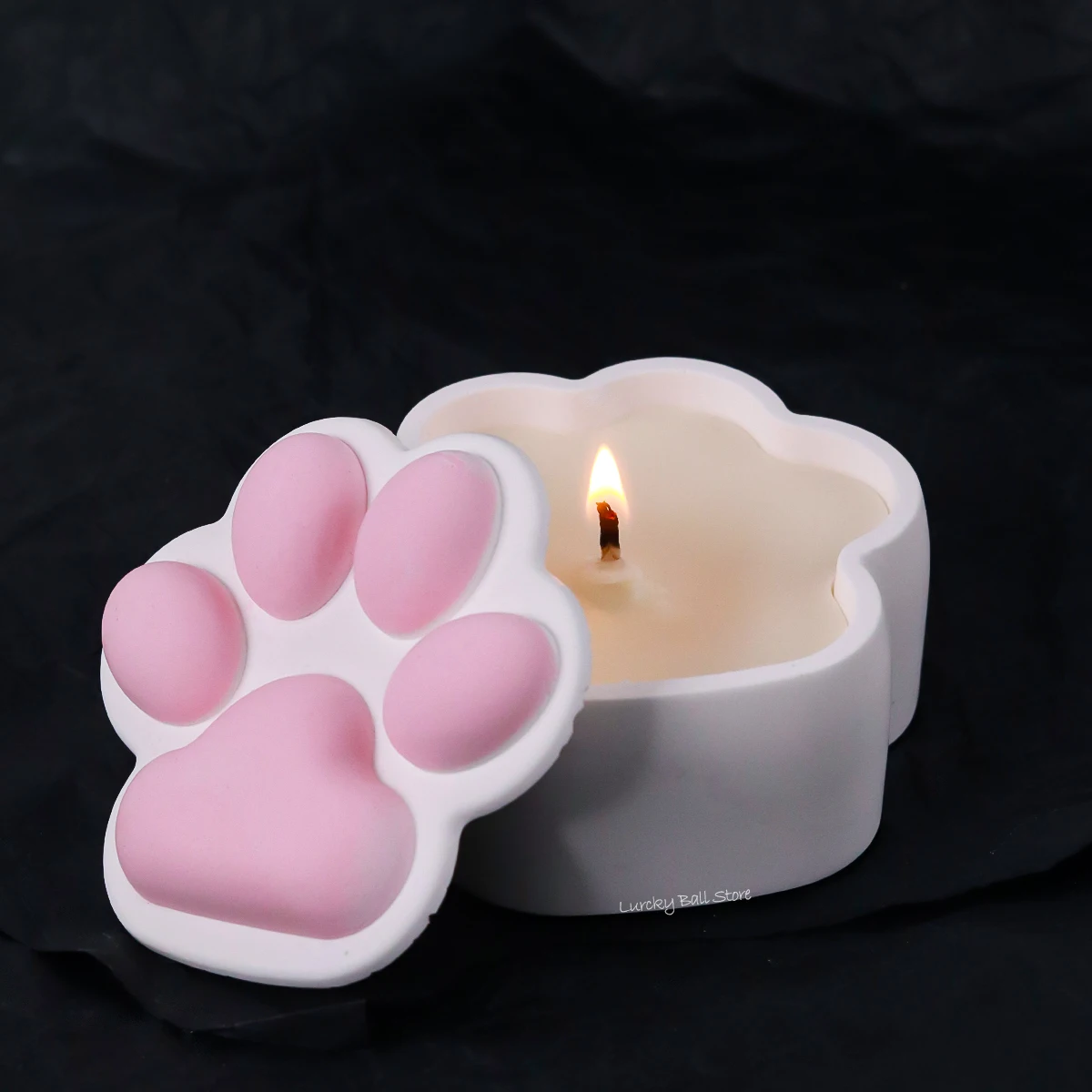 3D Cat Claw Storage Box Epoxy Resin Silicone Mold Concrete Cement Gypsum Candle Jar DIY Crystal Flowerpot Home Decor Crafts Gift