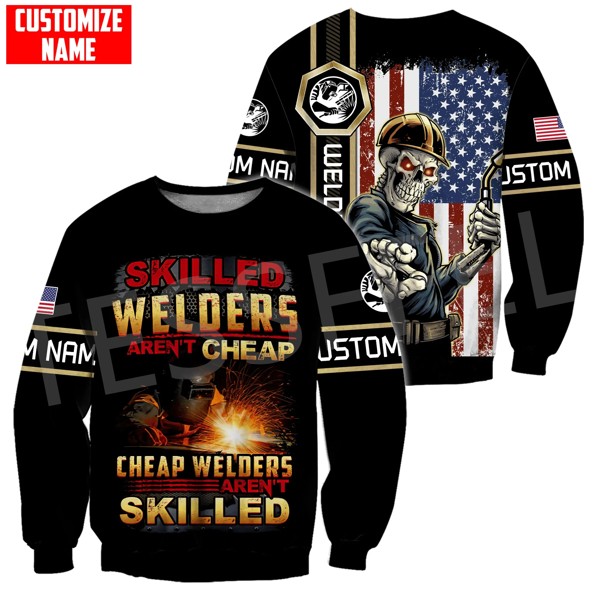 NewFashion Worker Welder Nation Retro Tracksuit Harajuku 3DPrint Men/Women Pullover Streetwear Casual Funny Jacket Hoodies X20