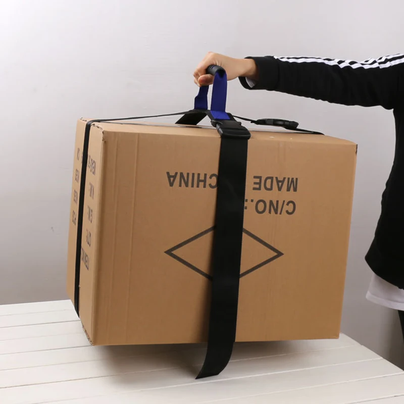 Cintura Di Sollevamento Per Scatole - Tracolla Regolabile In Nylon Con Maniglia | Per Trasporto Bagagli E Traslochi - Foto 3