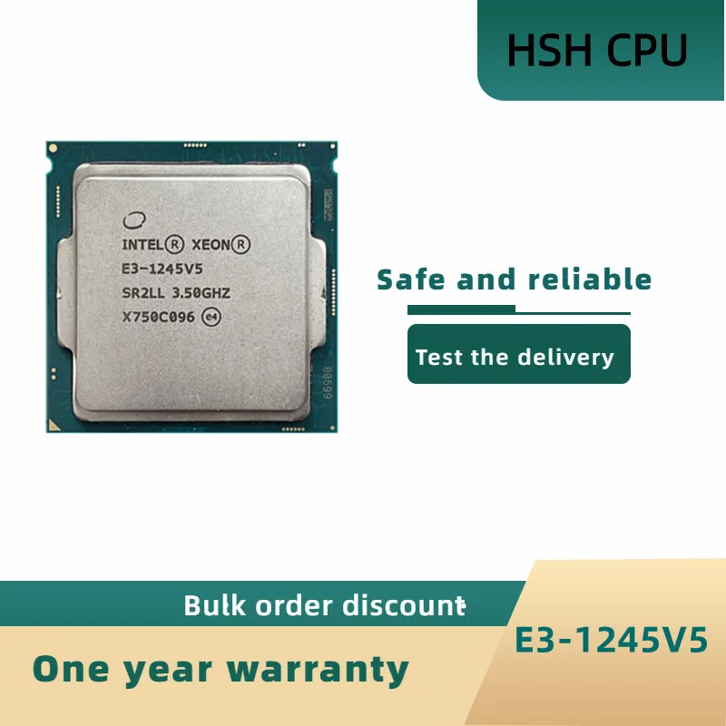 

Процессор Intel Xeon E3-1245 v5 E3 1245V5 E3 1245 v5 3,5 ГГц четырехъядерный восьмипоточный ЦПУ 80 Вт LGA 1151