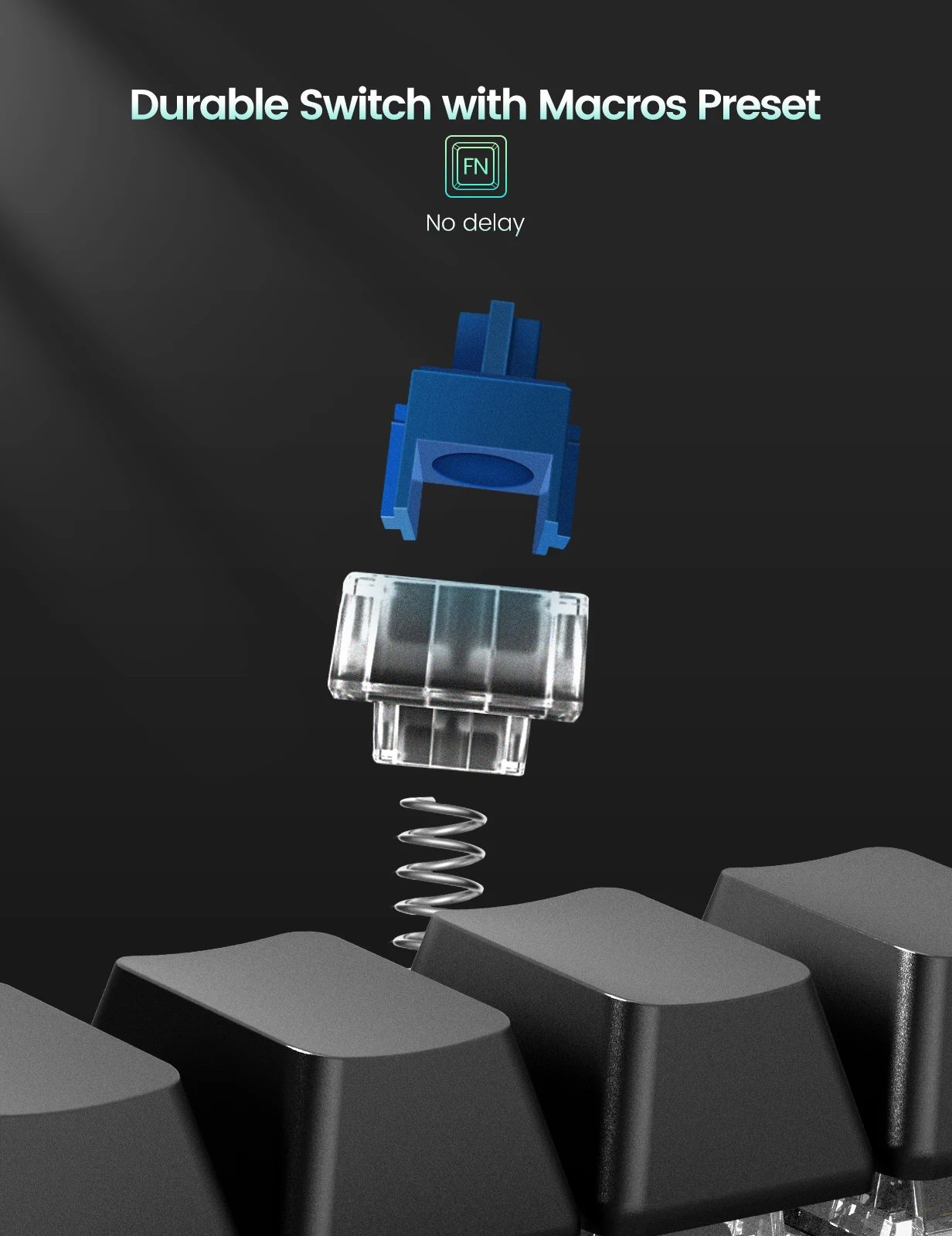 Enhanced Mechanical One-Hand Keyboard with Programmable Macro Keys for Design, Editing, and Gaming