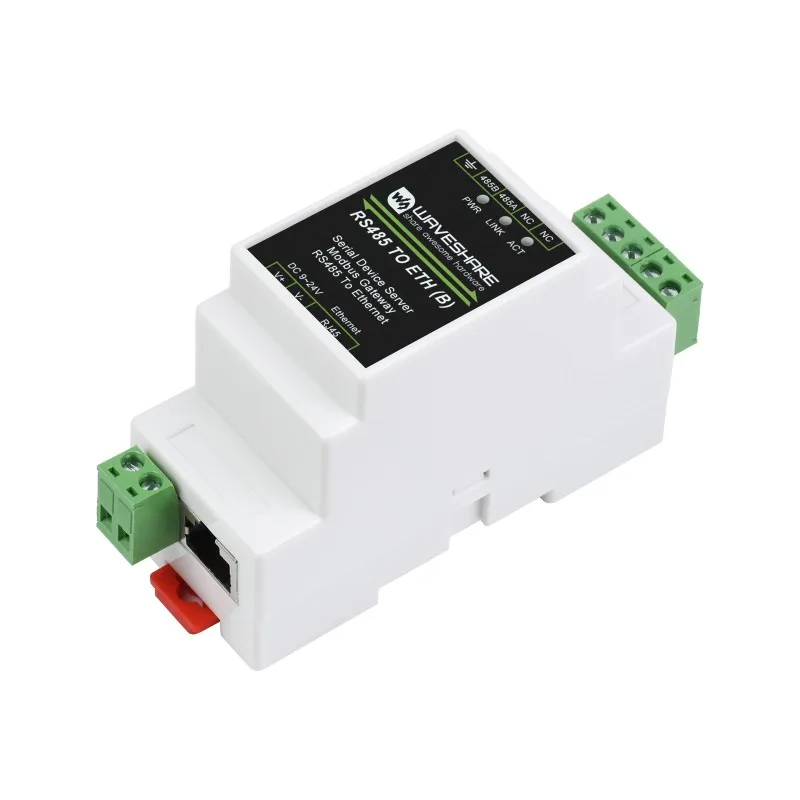 

Промышленный Серийный Сервер, RS485 к Ethernet RJ45, TCP/IP к последовательному, поддержка рельсового монтажа, с функцией POE (опционально)