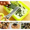 Seaweed shredder multi-layer cooking scissors kitchenmulti-functional stainless steel three-layer five-layer green onionscissors 6