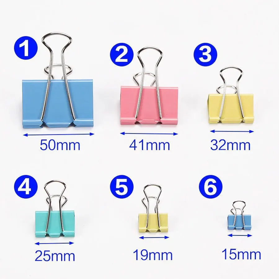 컬러풀 롱테일 문구 클립, 사무용 문서 송장 특수 클립, 책용 금속 제비꼬리 강력 클립, 데일리 스낵 클립