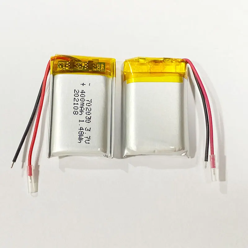 Bateria Recarregável de Polímero de Lítio para Faça Você Mesmo Gps Psp Dvr Controle Remoto Drone Beleza Instrumento Alta Qualidade 3.7v 702030 400mah - Image 3