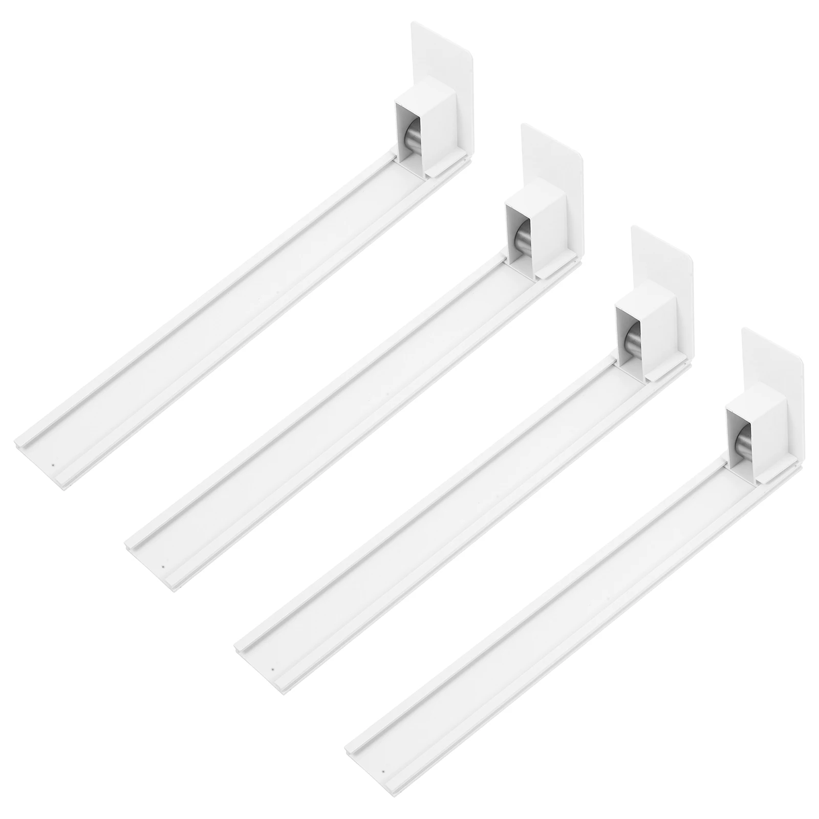 4 Pcs 선반 푸셔 자동 글라이드 음료 디스펜서 스프링 장착 음료 홀더 상품 애완 동물 푸시 장치 플라스틱 주최자